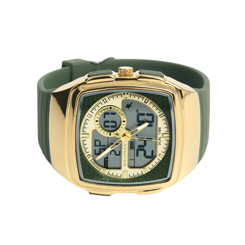 Multifunctional Luminous Waterproof Sports Watch For Men Large Dial Dual Display Digital Watch
