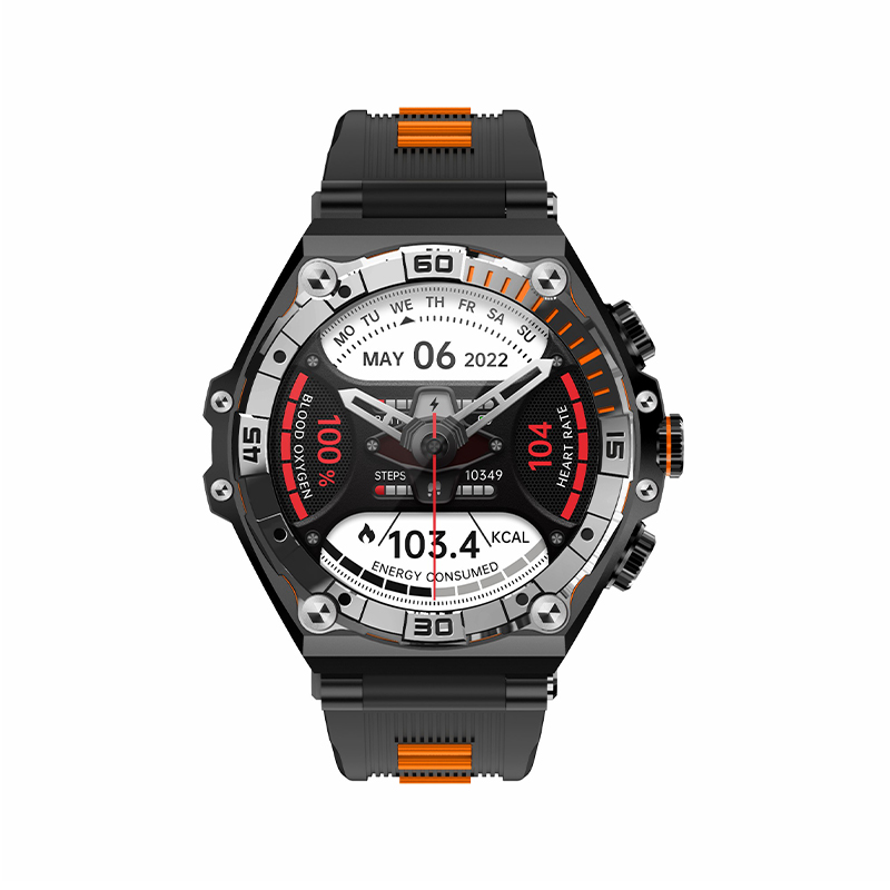 Men's Outdoor Sports Smart Watch Electronic Watch Heart Rate Blood Pressure Blood Oxygen Monitoring Student Waterproof Watch