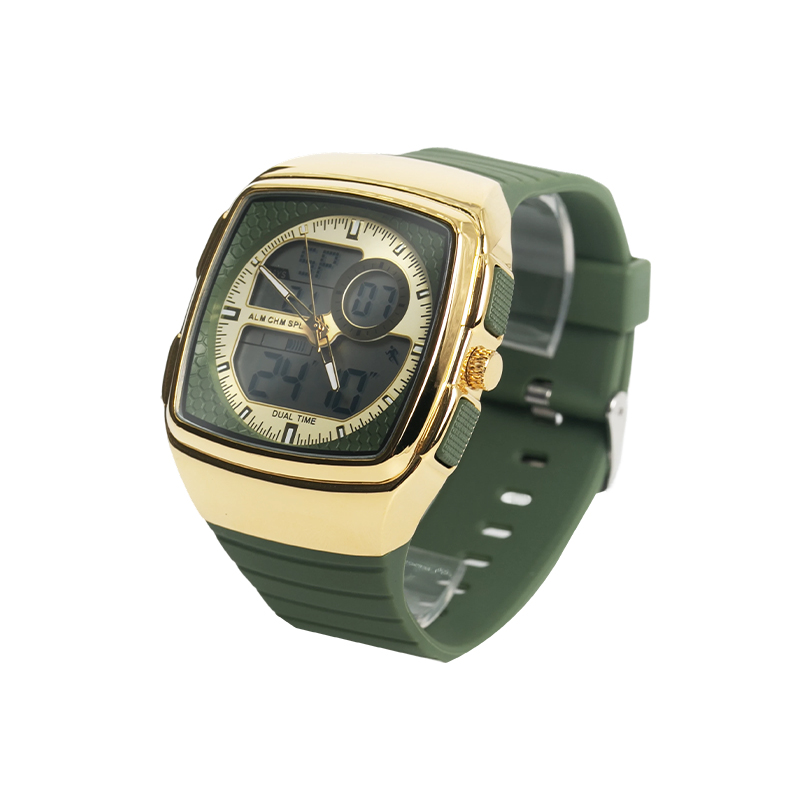 Multifunctional Luminous Waterproof Sports Watch For Men Large Dial Dual Display Digital Watch
