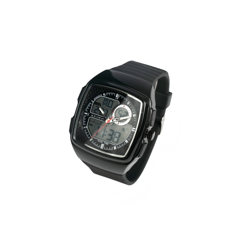 Multifunctional Luminous Waterproof Sports Watch For Men Large Dial Dual Display Digital Watch