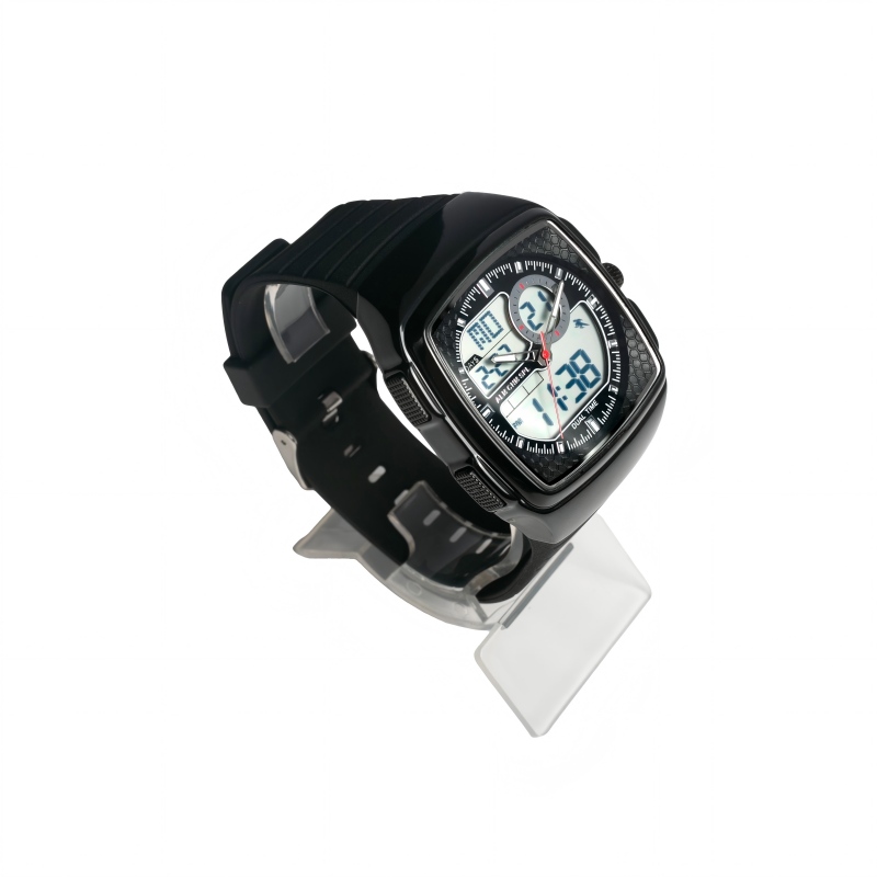 Multifunctional Luminous Waterproof Sports Watch For Men Large Dial Dual Display Digital Watch